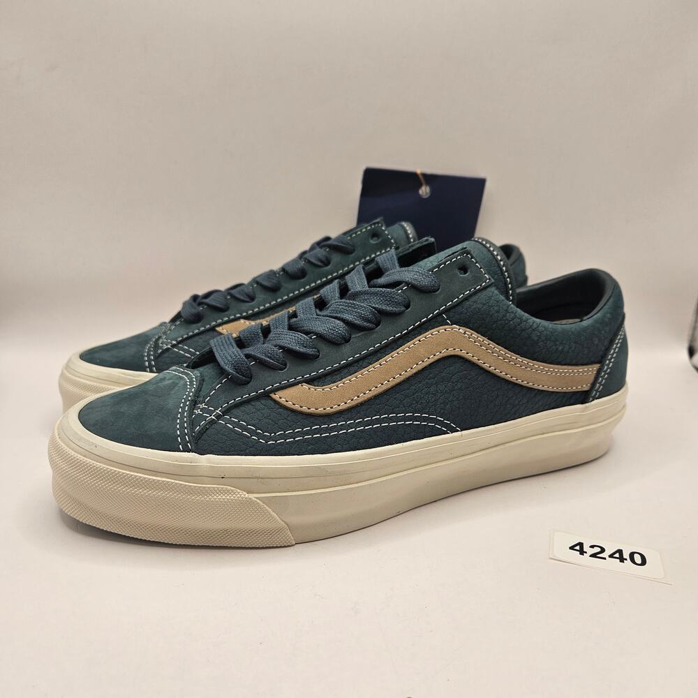 VANS MEN'S 7.5 PREMIUM OLD SKOOL LOW TOP SKATEBOARD SHOES BLUE VN000D9RBLU